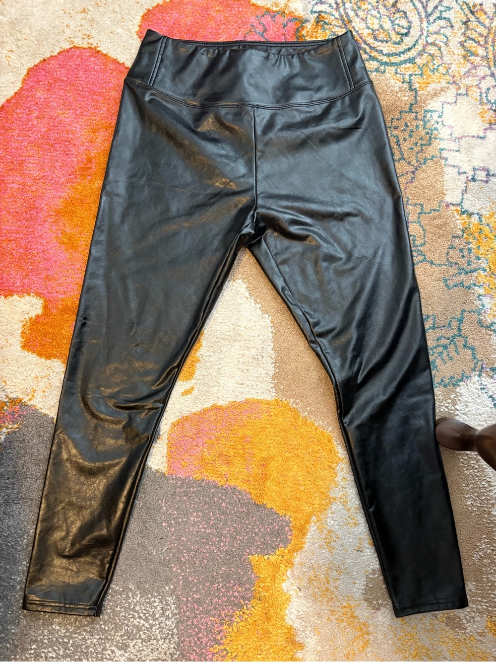 Black Faux Leather Leggings